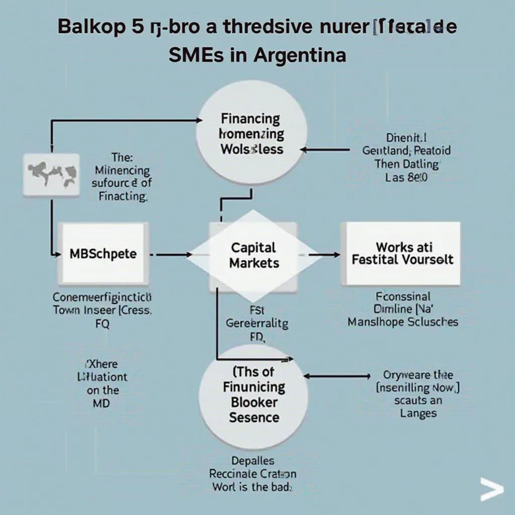 Diagrama de flujo de financiamiento PyME Argentina